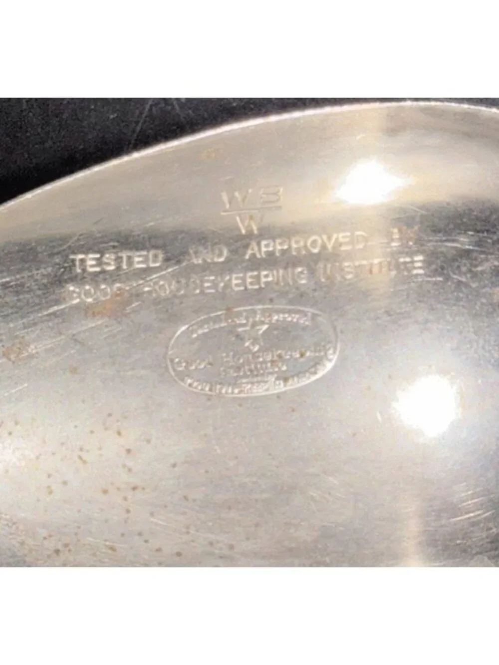 Vintage Metal Measuring Scoop WB/W Approved Good Housekeeping Rustic Primitive